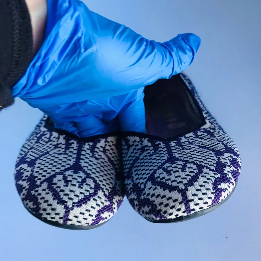 Rothy's The Flat Violet‎ Round Toe Floral Wisteria